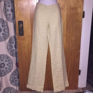 Celery Green Zara Basic Cotton Pants